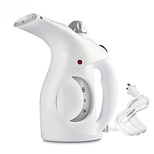 Ketmart 2 In 1 Plastic Electric Iron Portable Handheld Garment And Facial Steamer, Medium (Multicolour, Pink &White) - 1000 Watts - Image 1