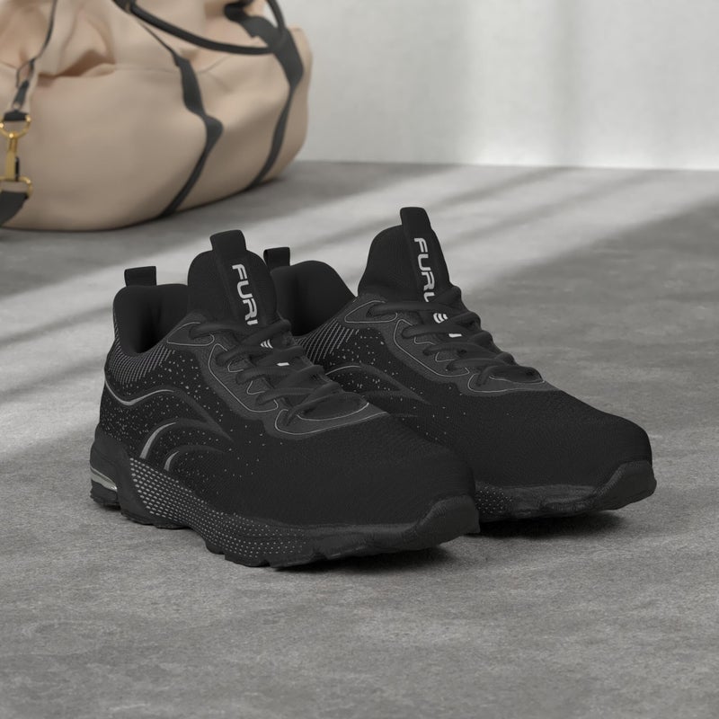 Furuian Steel Toe Shoes for Men & Women Lightweight Safety Work Shoes Comfortable Steel Toe Sneakers Warehouse Industry Work Sneakers Black - Image 3