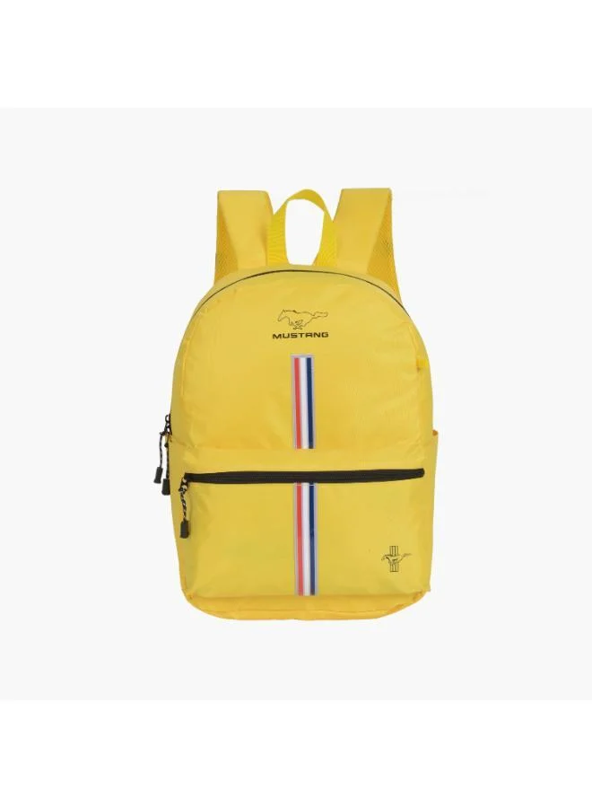Mustang Mustang 17-Inch Backpack with Pencil Case - Yellow