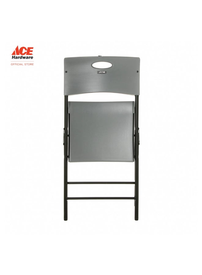 لايف تايم كرسي قابل للطي شديد التحمل للمساحات الداخلية والخارجية رمادي وأسود 49.8 × 58 × 82 سم 80740 - Image 3