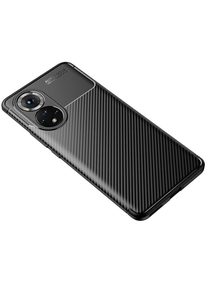 أوتو فوكس جراب حمايه سيليكون تصميم1 مقاوم للصدمات حمايه للكاميرا متوافق مع honor 50 / Nova 9  (اسود) - Image 2