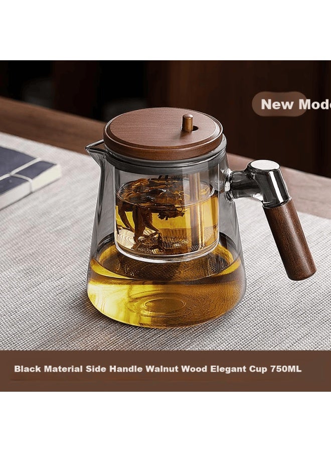 Pakchoice Glass Teapot Tea Infuser Household Full Glass Inner Core High Temperature Resistant One-on Filter Easy Brew Cup - Image 1