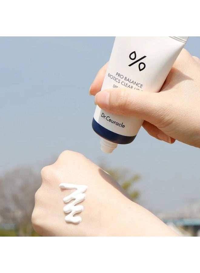 Dr. Ceuracle Korean Skincare Pro Balance Biotics Clear Up Sun SPF50 - Image 3