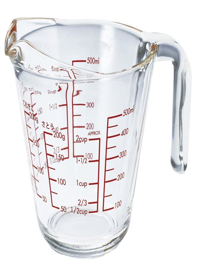 Hario Heat Resistant Glass Measuring Cup, 500ml - Image 1
