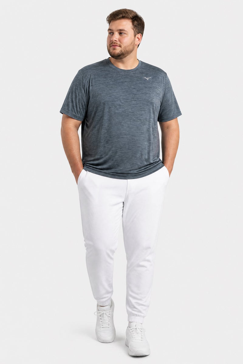 Mizuno Men Sportswear Fit Short Sleeve Training T-Shirt, Slate Blue - Image 2
