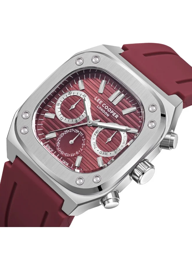 Lee Cooper Men's Silicone Multi Function Watch LC08022.388 - 42*48 mm