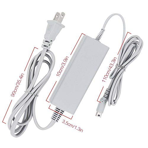 Xahpower شاحن لجهاز Wii U Gamepad، شاحن محول طاقة AC لجهاز التحكم عن بعد Nintendo Wii U Gamepad - Image 2