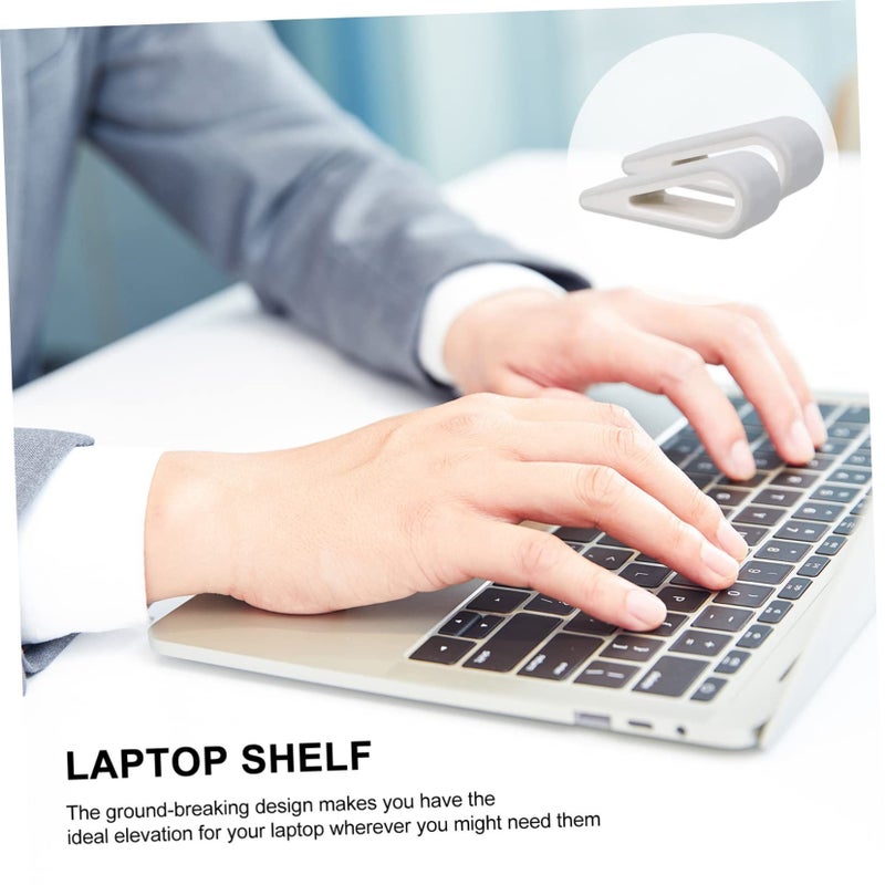 4Pcs Plastic Computer Laptop Stand Cooling Stable Easy Install Desk - Image 5