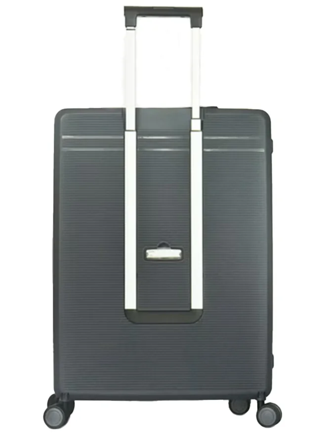 Reflection REFLECTION Collapsible 24 Inch Trolley Luggage Bag, Polypropylene Plastic Body, Portable Design, Ergonomically Designed Soft Handles, 2 Level Adjustable Handle, Black