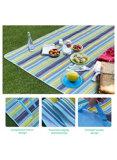 Picnic Blanket, Foldable Outdoor Mat 145 * 180cm Large Size Waterproof and Sandproof Picnic Mat Beach Mat for Camping Hiking Festivals(blue) - pzsku/Z69E521EA6B967EEACACFZ/45/_/1674127777/8abff286-767b-4516-a822-36b14b6fe9f6