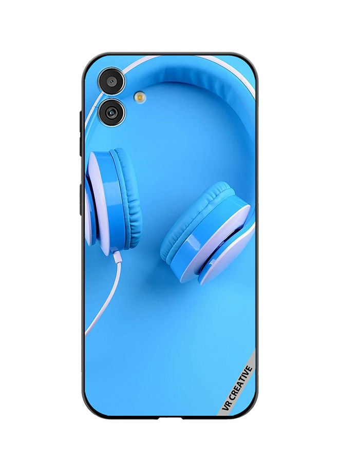 VR CREATIVE Protective Case Cover For Samsung Galaxy M13 5G Music Headphones Design Multicolour - Image 1