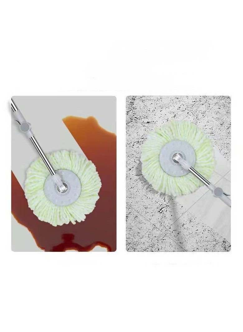 HOMESTAR 3 In 1 Mopsy Round Mop Set 100% Microfiber Portable Retractable Squeeze Mops Rotatable String Mops Wet and Dry Use Lengthened - Image 4