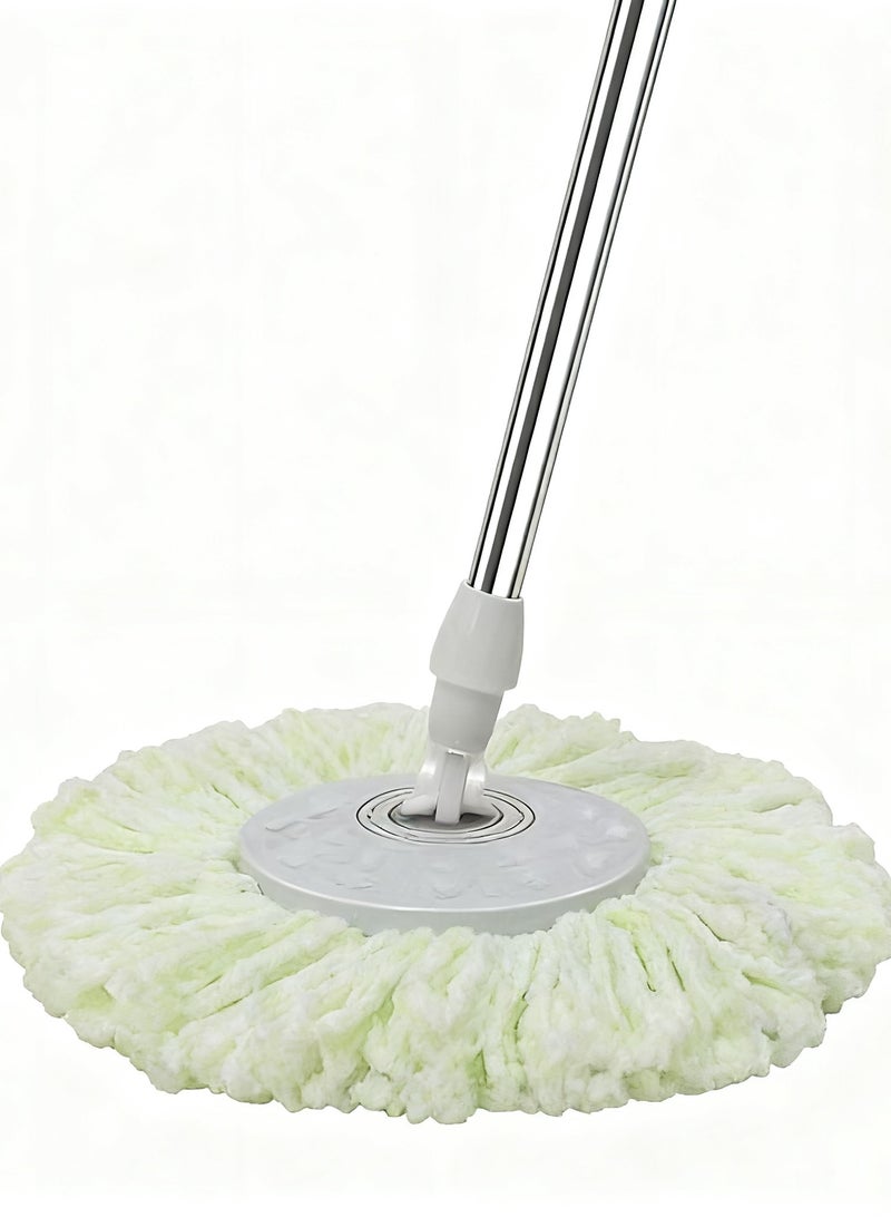 HOMESTAR 3 In 1 Mopsy Round Mop Set 100% Microfiber Portable Retractable Squeeze Mops Rotatable String Mops Wet and Dry Use Lengthened - Image 3