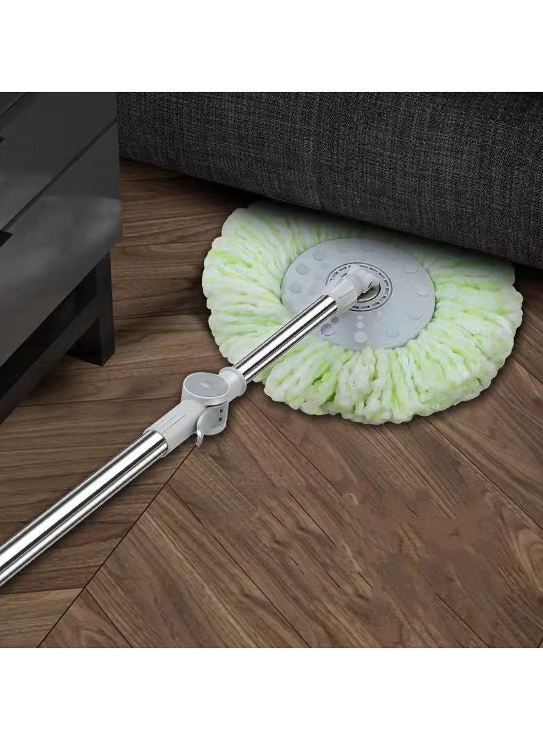 HOMESTAR 3 In 1 Mopsy Round Mop Set 100% Microfiber Portable Retractable Squeeze Mops Rotatable String Mops Wet and Dry Use Lengthened - Image 2