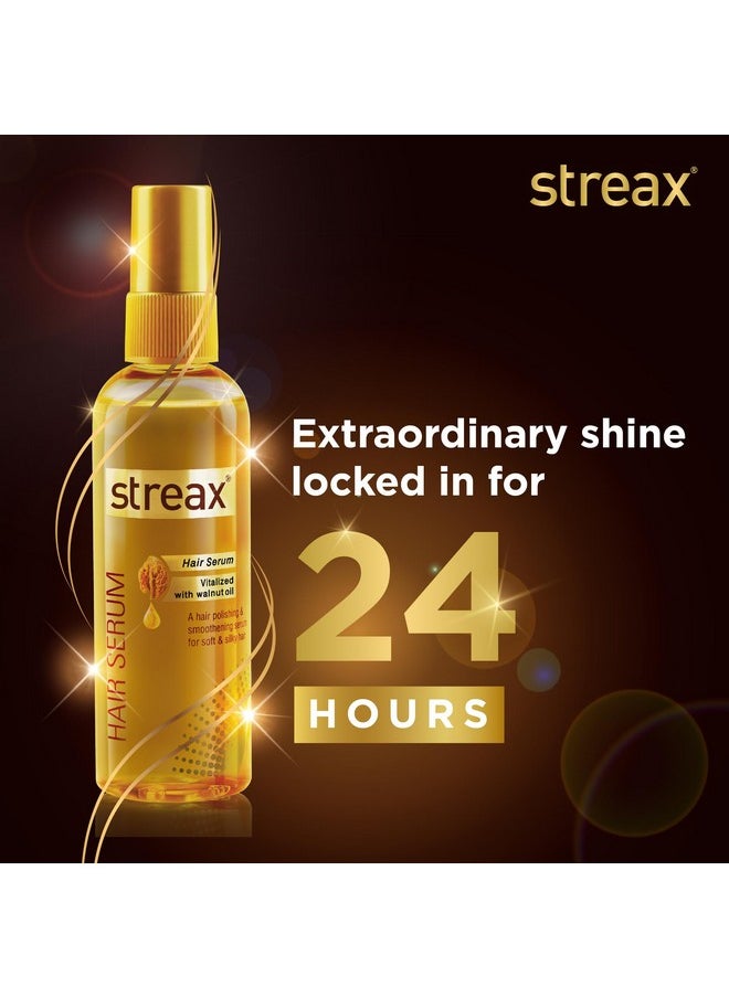 Streax - Hair Serum-200 Ml Vitalized With Walnut Oil, For Hair Smoothening & Shine, For Dry & Frizzy Hair - Image 1