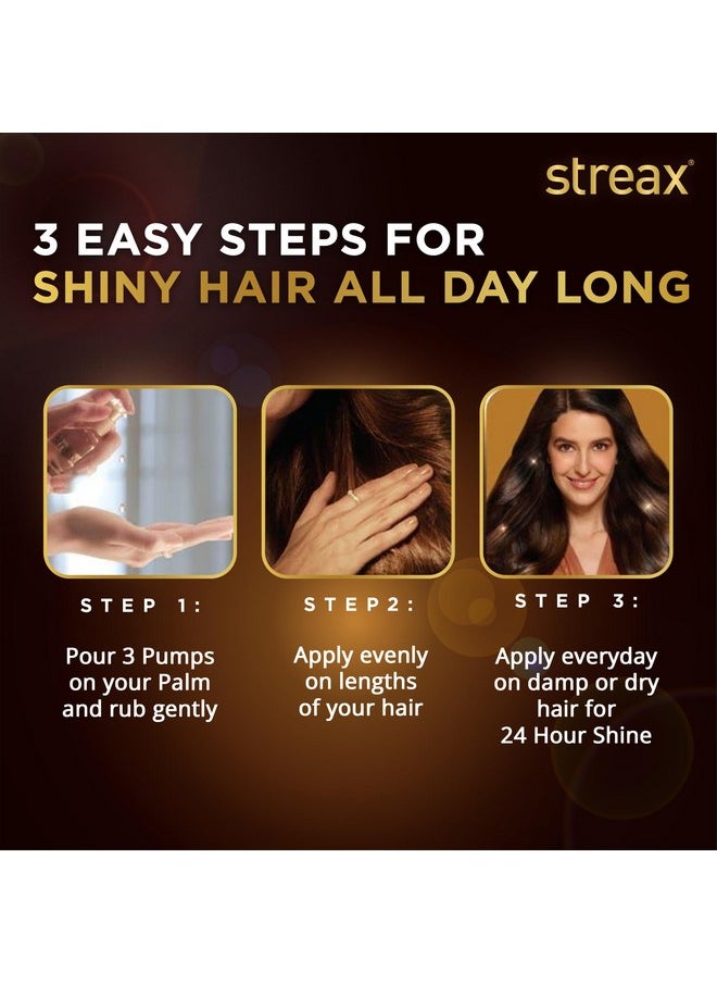 Streax - Hair Serum-200 Ml Vitalized With Walnut Oil, For Hair Smoothening & Shine, For Dry & Frizzy Hair - Image 1