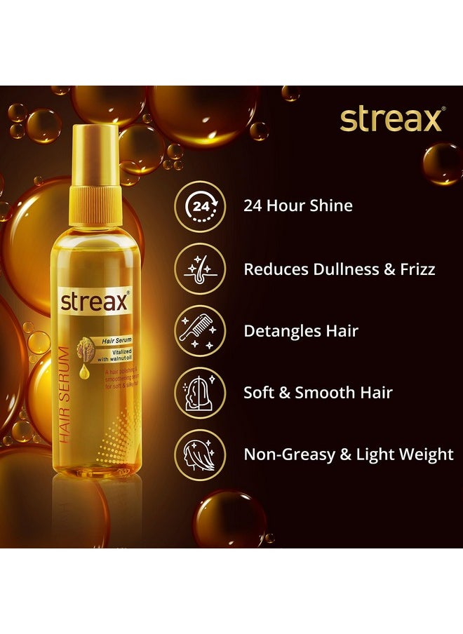 Streax - Hair Serum-200 Ml Vitalized With Walnut Oil, For Hair Smoothening & Shine, For Dry & Frizzy Hair - Image 1