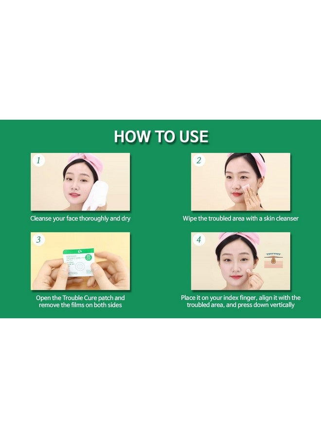 Acropass Trouble Care Microcone For Blemishes Hydrocolloid Acne Pimple Spot Patches (6 Count + 6 Skin Clenasers) - Image 5