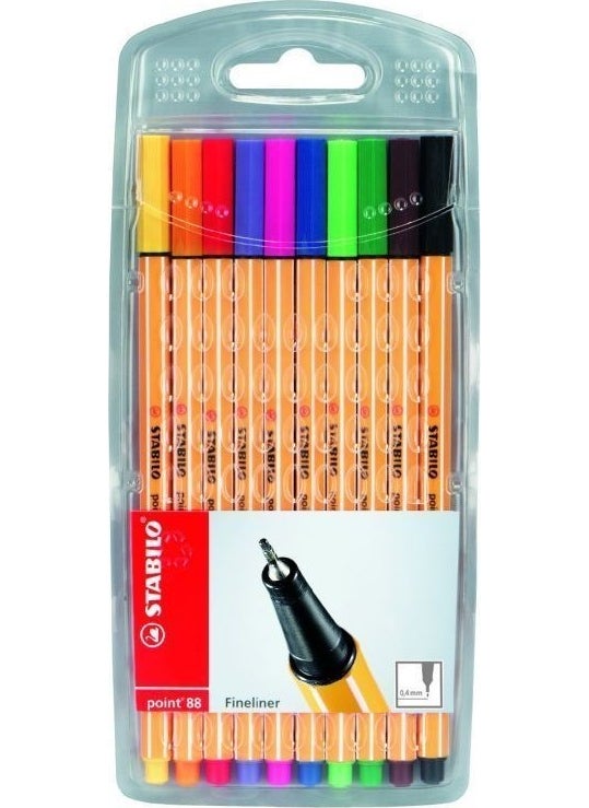 STABILO Gliss Pen Point 88 10 Colors 8810/77  - Image 1