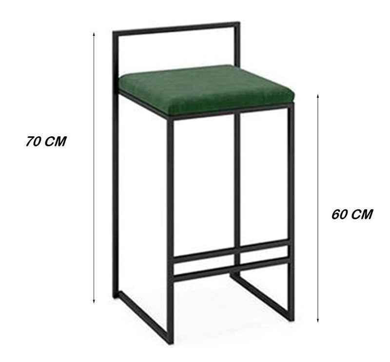 Generic Indian Decor 45160 White bar ChairsBarstools Bar Stool Breakfast Kitchen Counter Bar Chair Metal Leg in White High Stool with PU Seat Dining Chair for Restaurant Pub Home  - Image 3