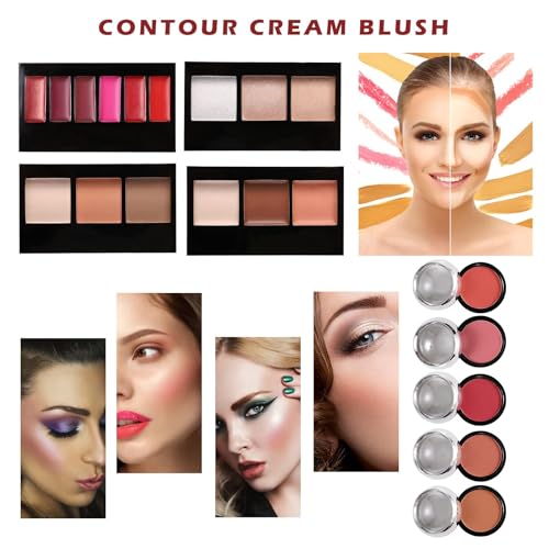 Hegafoo All in One Makeup Kit for Teens, 106 Pcs Professional Kit, Include Eyeshadow Palette, Lipstick Set, Concealer, Foundation, Lipgloss, Makeup Brush (Red) - Image 5