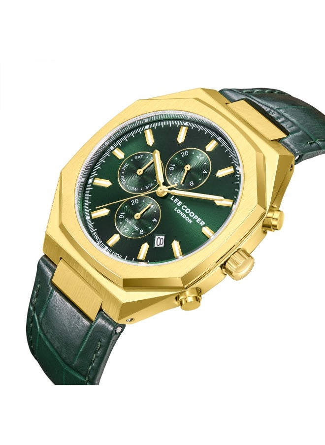 Men's Leather Multi Function Watch LC08168.175 - 43 mm