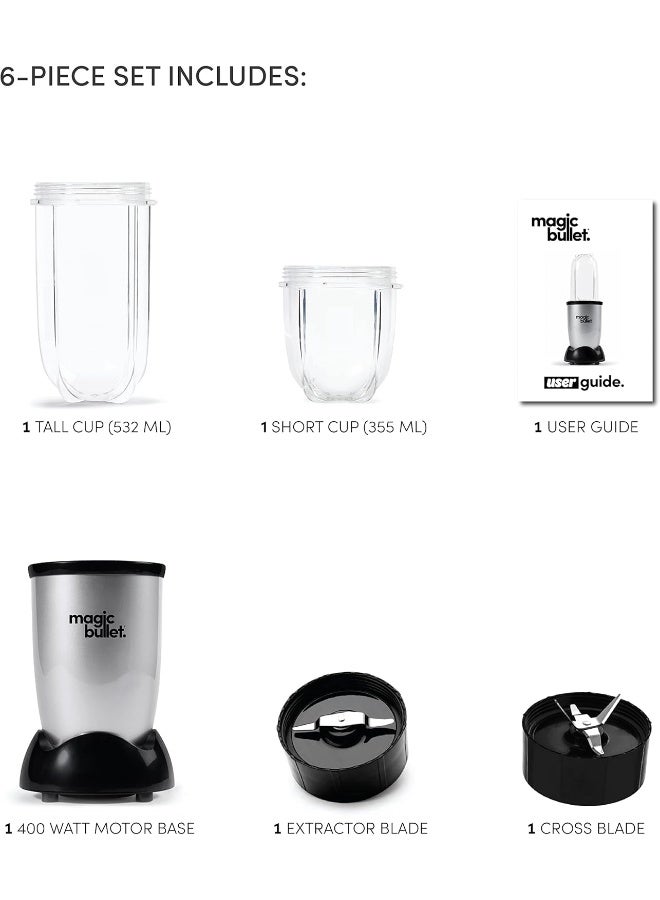 Magic Bullet Personal Size Blender 400 W MB40612 Silver/Black - Image 3