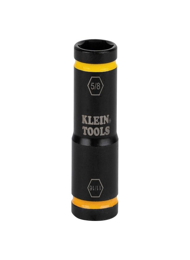 Klein Tools 66075 Impact Driver Flip Socket, 11/16- and 5/8-Inch Sizes, Use with Klein Tools Compact Impact Wrenches BAT20CW, BAT20CW1 - Image 1
