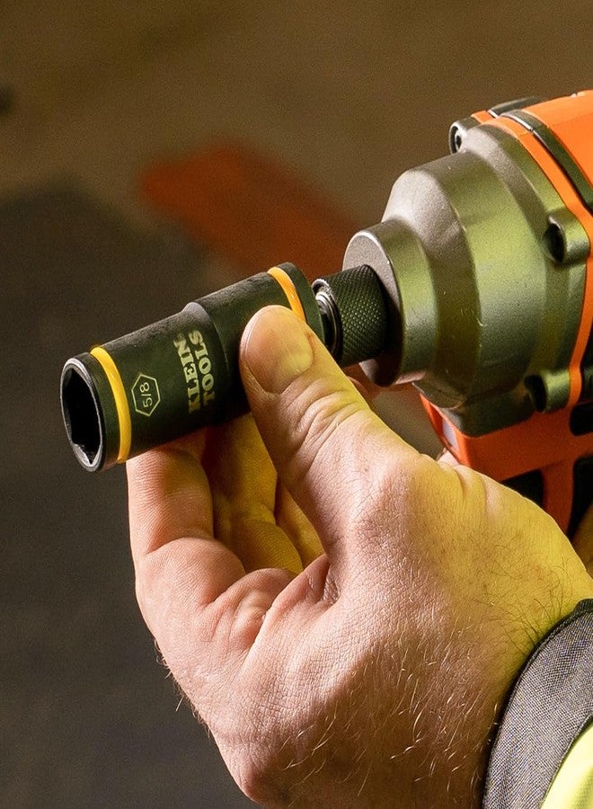 Klein Tools 66075 Impact Driver Flip Socket, 11/16- and 5/8-Inch Sizes, Use with Klein Tools Compact Impact Wrenches BAT20CW, BAT20CW1 - Image 3