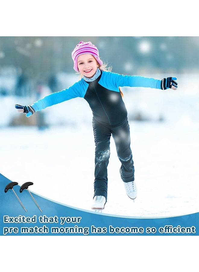 Shoe Lace Tightner Stainless Steel Plastic Hockey Skate Tightener Wire Sports Skate Key Tool Shoe Lace Puller Ice Roller Skate Tool for Ice-Skates Figure-Skates Boots(2PCS) - Image 5