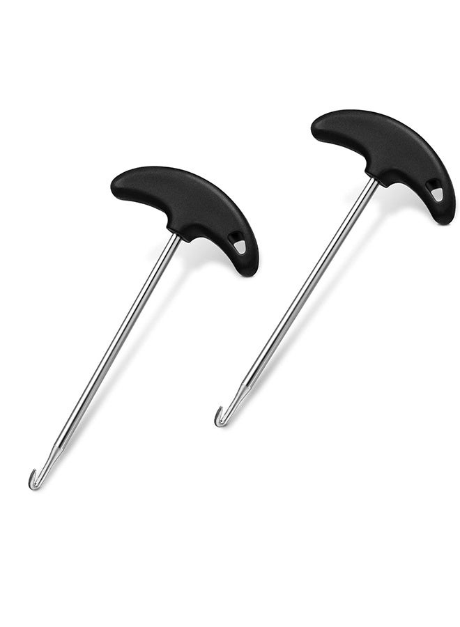 Shoe Lace Tightner Stainless Steel Plastic Hockey Skate Tightener Wire Sports Skate Key Tool Shoe Lace Puller Ice Roller Skate Tool for Ice-Skates Figure-Skates Boots(2PCS) - Image 1