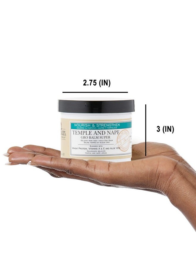 Dr. Miracle's - Dr. Miracle's Temple and Nape Gro Balm - For Healthy Hair Growth, Contains Wheat Protein, Aloe, Vitamin A, Vitamin D, Strengthens, Promotes Growth, 4 oz - Image 1