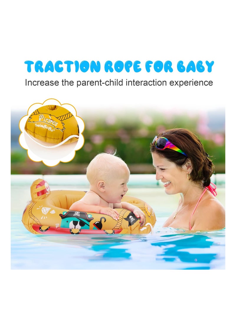 Y&D SYOSI Baby Swimming Float, Ring Float Inflatable Pool Toy Pirate Boat with Water Pistol Inflatables for Kids ​of Age 2-8 Year  - Image 5