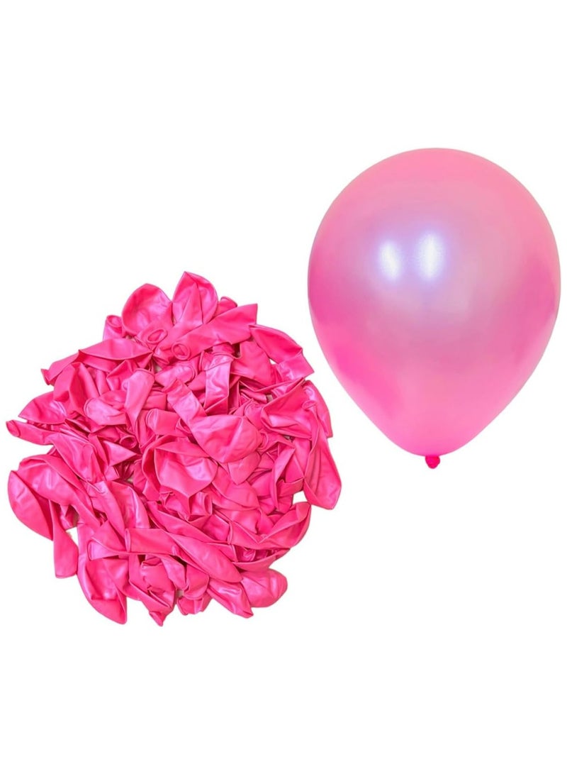 Balloons Pink Color 40Pcs Natural Rubber Latex 12inch METALLIC Quality Pink Balloons - Image 1