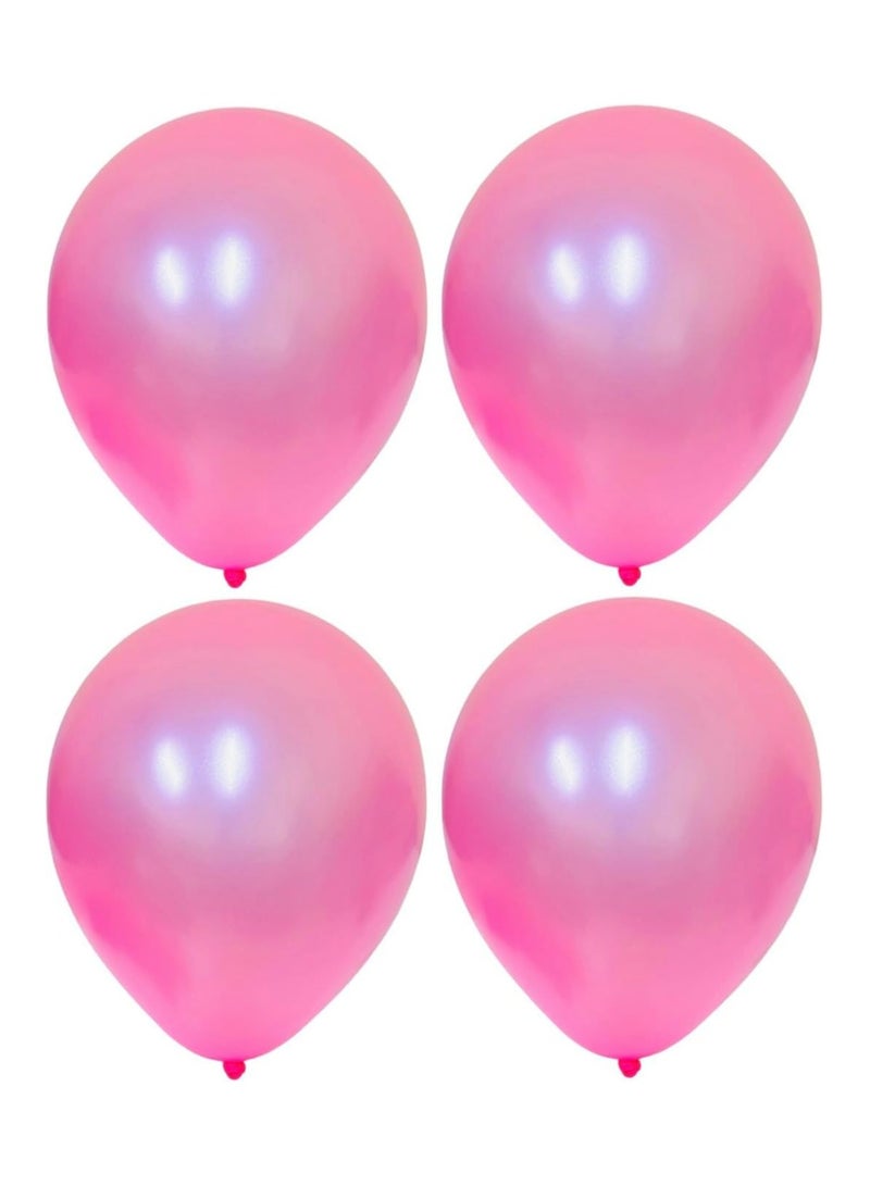 Balloons Pink Color 40Pcs Natural Rubber Latex 12inch METALLIC Quality Pink Balloons - Image 2
