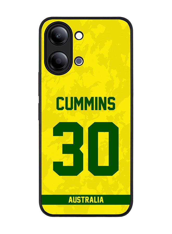Stylizedd For vivo Y21 / Y11 Case,Slim fit Camera Protection, Shockproof Thin Phone cover  - Australia Pat Cummins, Jersey No 30 - Image 1