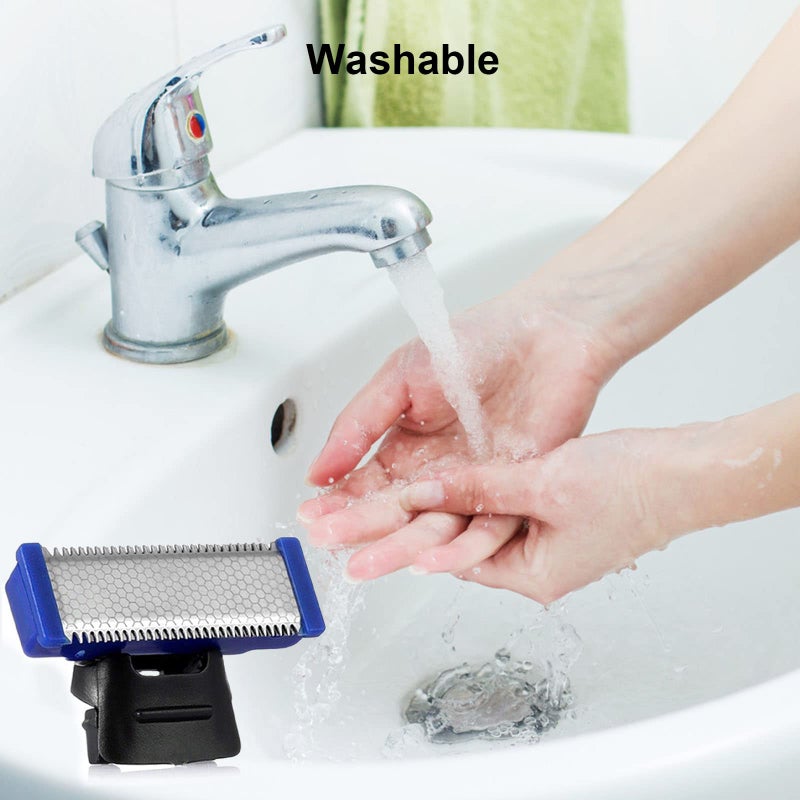 LinMei 6PCS LinMei Replacement Shaver Heads for 1st Generation Micro Touch Solo Men's Trimmer with 2 Cleaning Brushes - Image 5