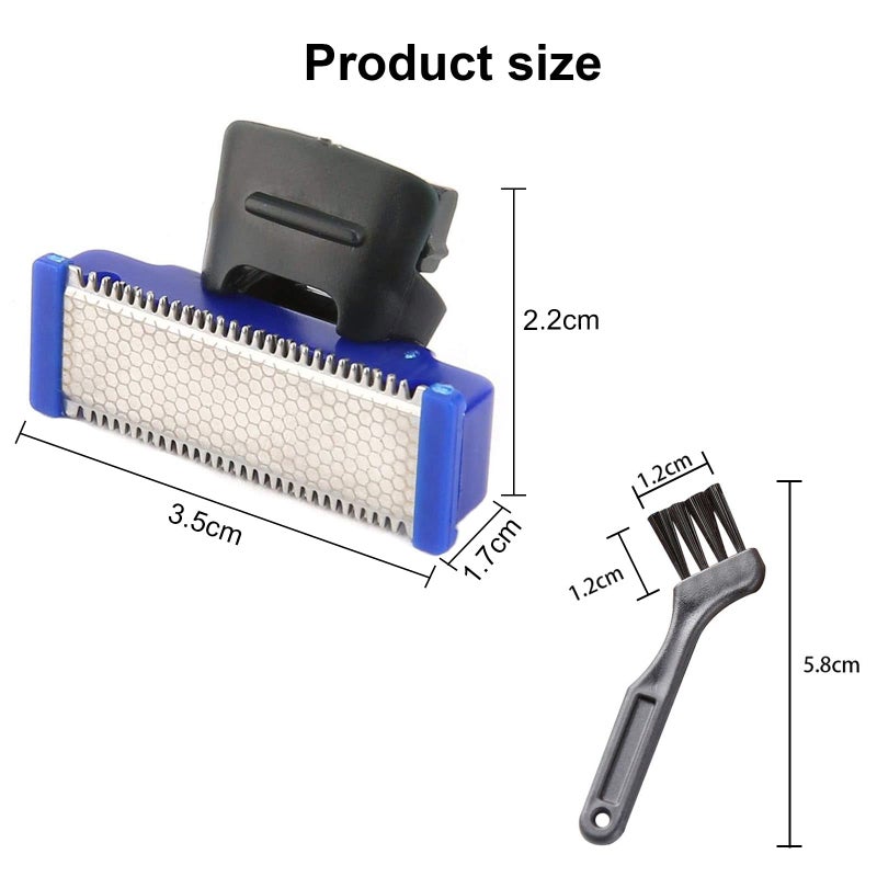 LinMei 6PCS LinMei Replacement Shaver Heads for 1st Generation Micro Touch Solo Men's Trimmer with 2 Cleaning Brushes - Image 2