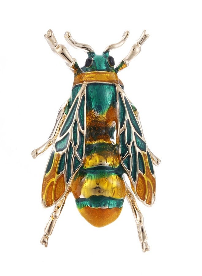 MINGHUA Enamel Cicada Collar Brooches Insect Corsage Brooch Pins for Unisex Clothing Accessories - Image 1