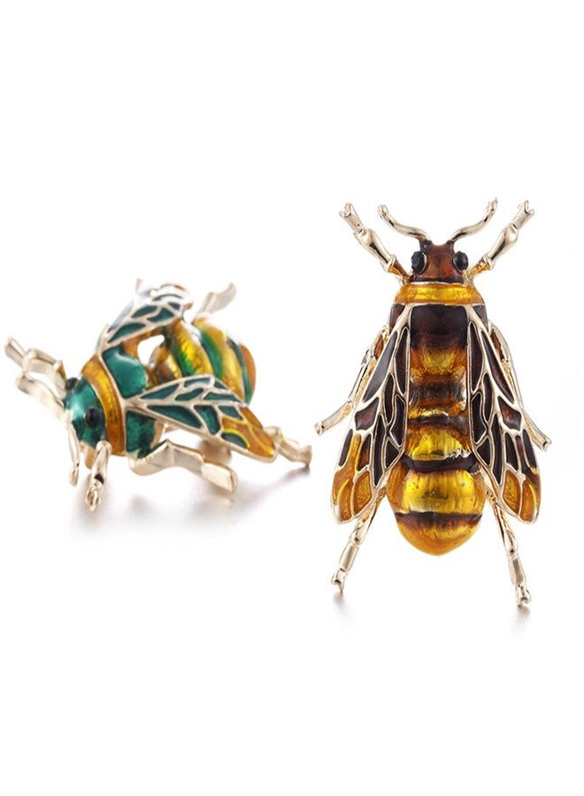MINGHUA Enamel Cicada Collar Brooches Insect Corsage Brooch Pins for Unisex Clothing Accessories - Image 3