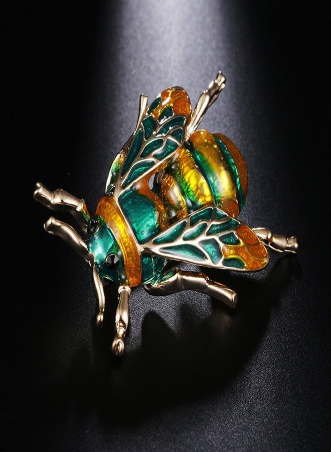 MINGHUA Enamel Cicada Collar Brooches Insect Corsage Brooch Pins for Unisex Clothing Accessories - Image 2