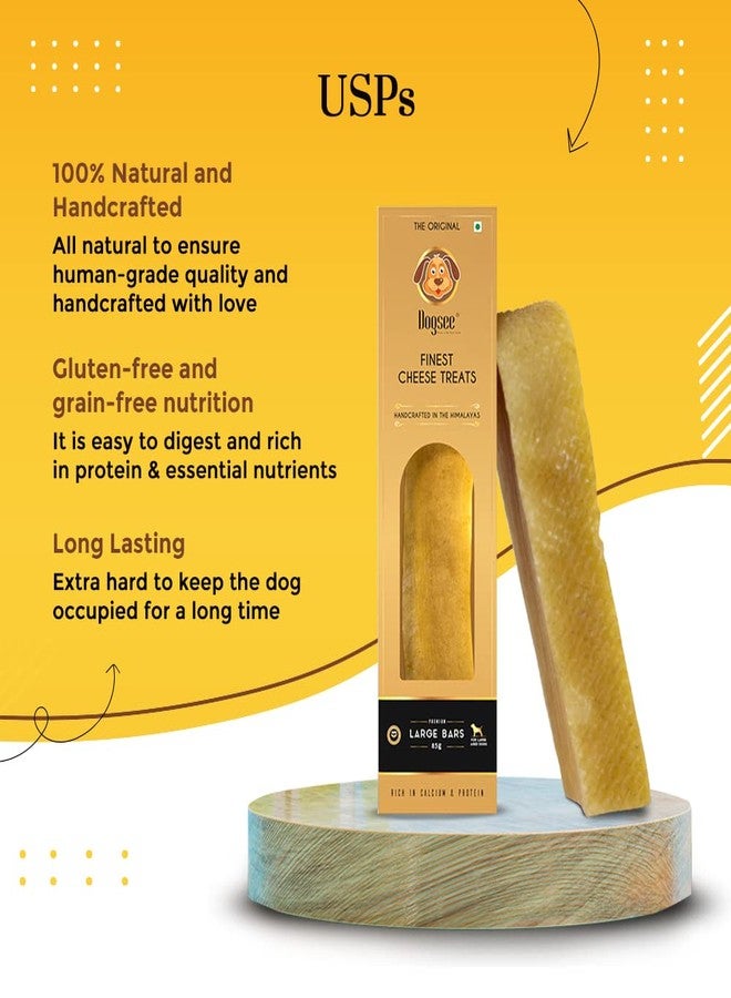 DOGSEE CHEW Singles Vegetarian Chew - 85g | 100% Natural Himalayan Chews for Large-Sized Dogs | Smoke Dried Natural Chew Bars | Chew Sticks for Dogs | All Life Stages - Image 4