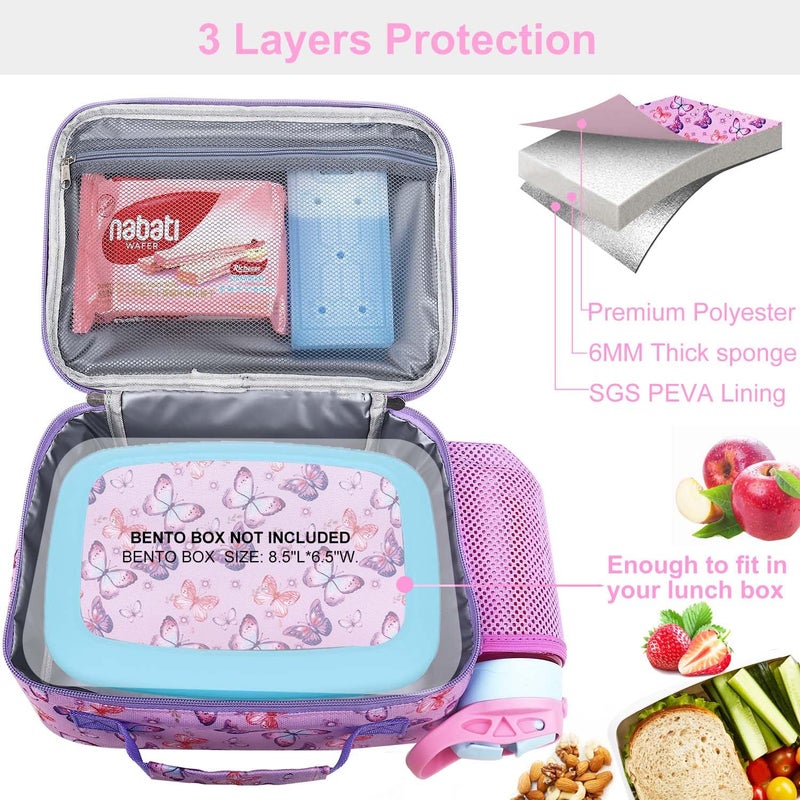 RHCPFOVR Kids Lunch Bag - Insulated Lunch Box for Boys Girls,Washable Lunch Bag and Reusable Toddler Leak-proof Lunchbox for School and Daycare - Image 3