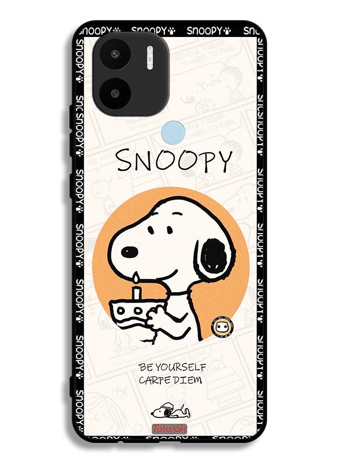 Tolwak Xiaomi Redmi A1 Plus Protective Case Cover Snoopy Be Yourself - Image 2