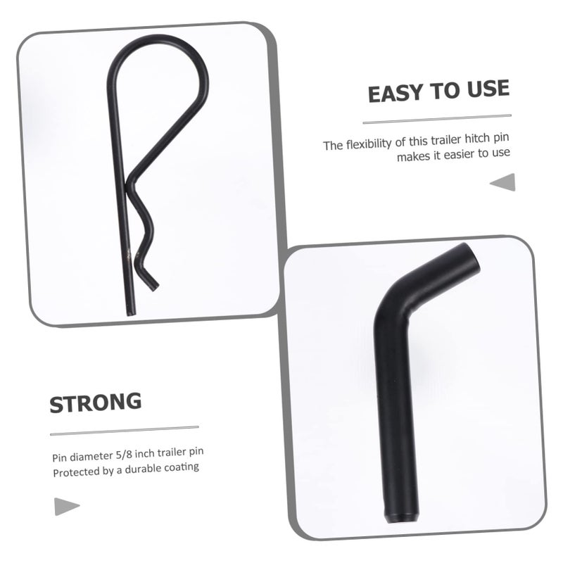 2Pcs 5/8 Inch Trailer Hitch Pin Lock Set Weather Resistant Anti Theft for Truck Boat RV - Image 3