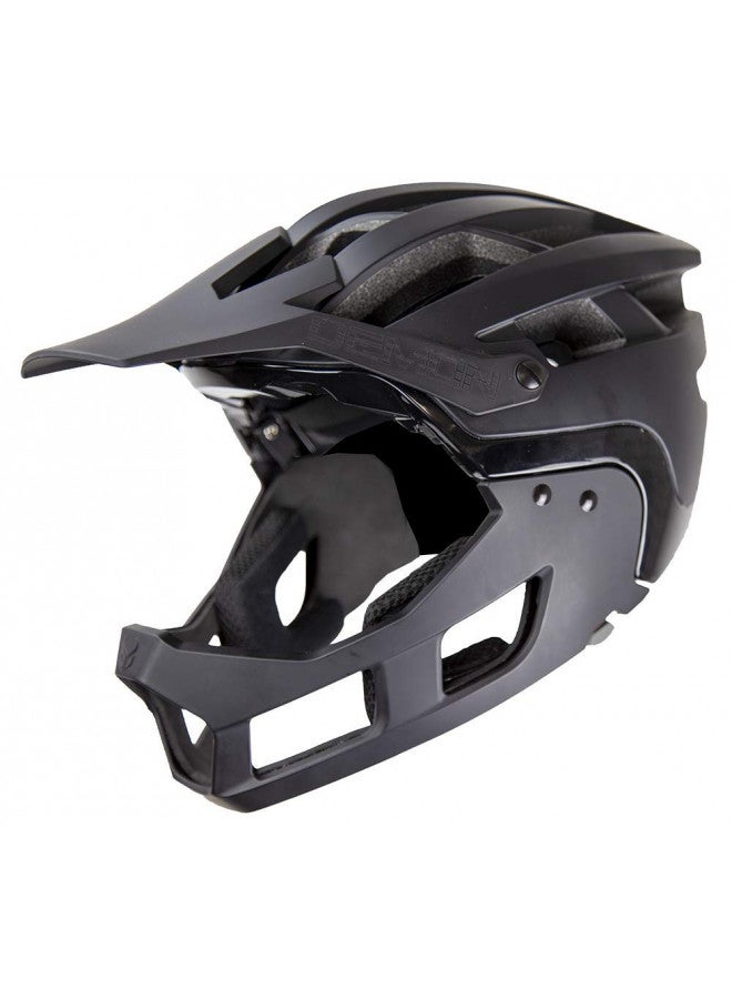 Demon United FR Link System Mountain Bike Helmet Fullface with Removable Chin Guard- Includes Head Cinch Adjuster and Padded Cheek Fit Kit - Image 1