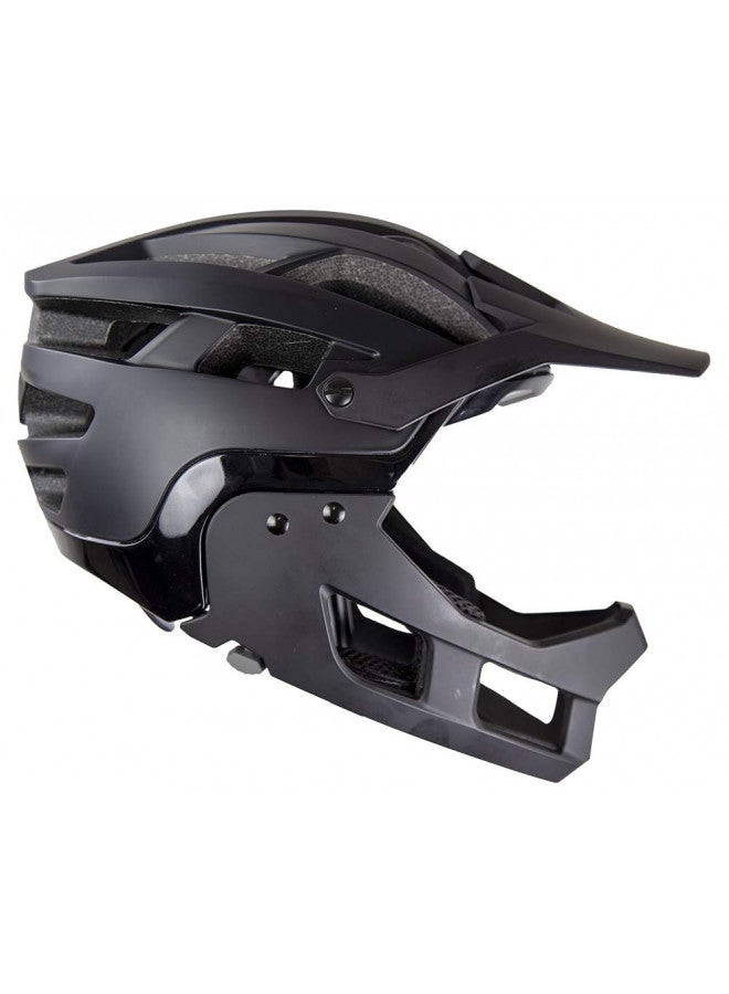 Demon United FR Link System Mountain Bike Helmet Fullface with Removable Chin Guard- Includes Head Cinch Adjuster and Padded Cheek Fit Kit - Image 4