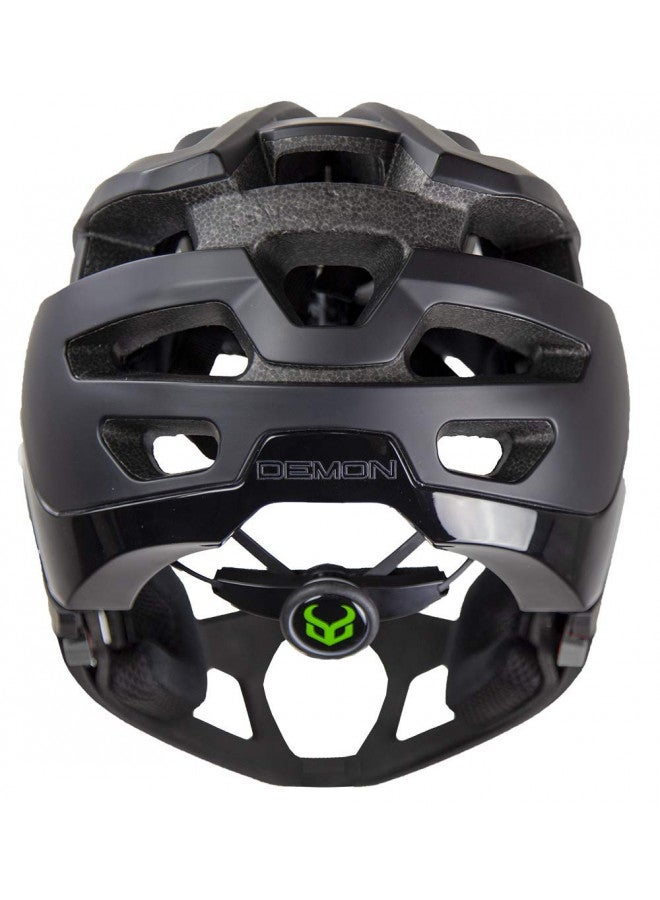 Demon United FR Link System Mountain Bike Helmet Fullface with Removable Chin Guard- Includes Head Cinch Adjuster and Padded Cheek Fit Kit - Image 2