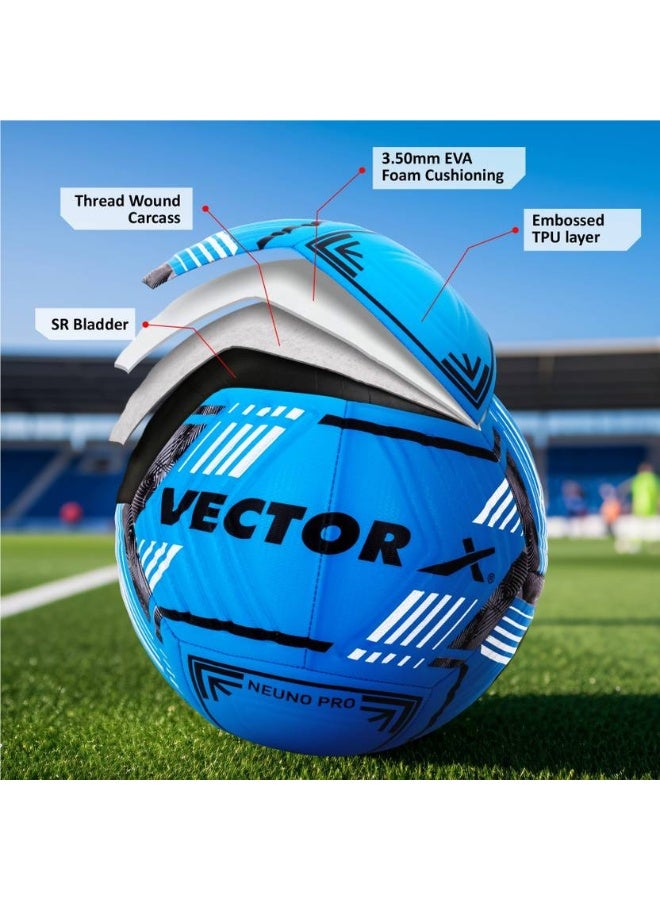 Vector X VECTOR X Premium Neuno Pro TPU 3D Embossed Machine Stitched Football - Size: 5  (Standard, Pack of 1) - Image 2