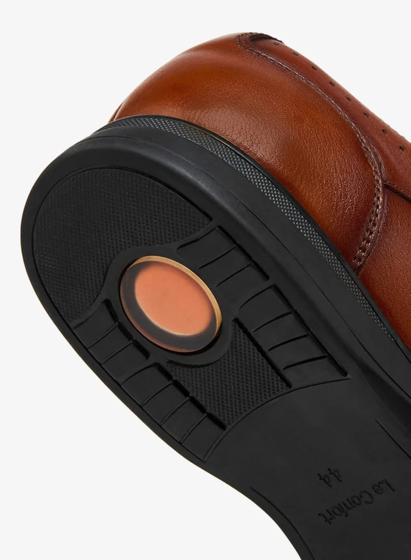 Le Confort BROWN Solid Lace-Up Derby Shoes for Men | Best Price UAE